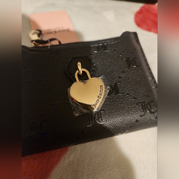 Rhinestone clasp satchel & Juicy Couture Pull Out Heart Charm Wallet - Picture 8 of 13